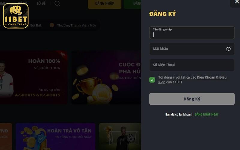 Form thông tin đăng ký tài khoản dễ dàng
